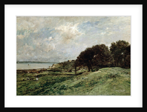 The Seashore near Villerville, 1875. by Charles François Daubigny