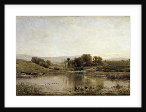 A Pond, 1858. by Charles François Daubigny