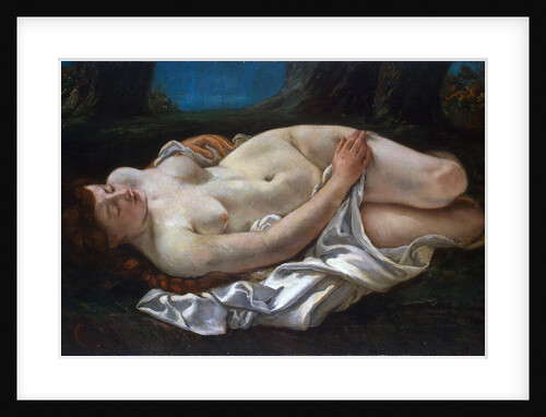 Reclining Woman, 1865. by Gustave Courbet