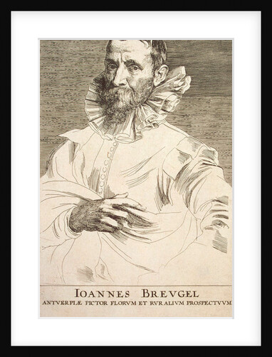 Portrait of the artist Jan Brueghel the Younger, first third of 17th century by Anthony van Dyck