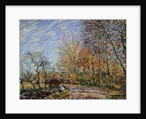 At the edge of the forest in Fontainebleau, 1885. by Alfred Sisley