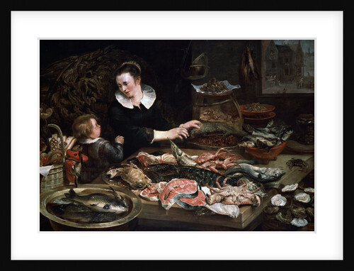 A Fishmongers Shop, c1616-1618. by Frans Snyders