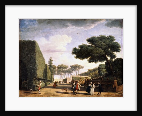 View in the Park of the Villa Pamphili in Rome, 1749. by Claude-Joseph Vernet