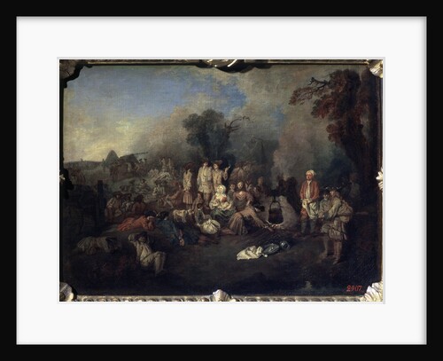Bivouac, c1710 by Jean-Antoine Watteau