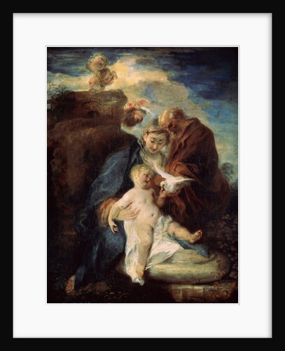 The Holy Family (Rest on the Flight into Egypt), 1719. by Jean-Antoine Watteau