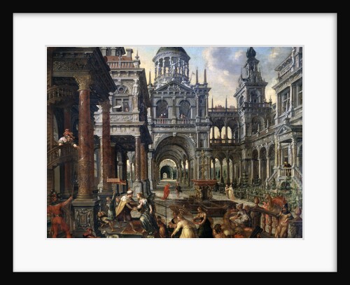 The Queen of Sheba before Solomon, 1601. by Hans Vredeman de Vries