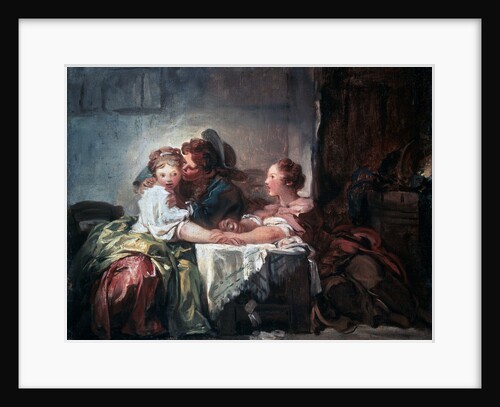 The Captured Kiss, late 18th century by Jean-Honore Fragonard