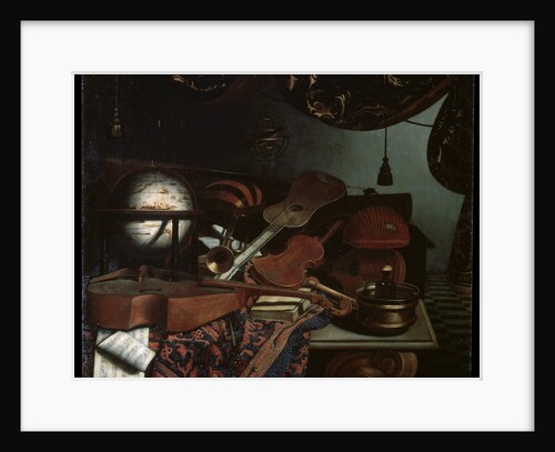 Still life with Musical Instruments, 1718. by Bonaventura Bettera