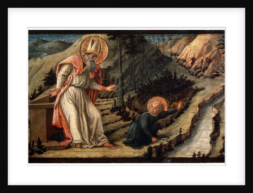 The Vision of Saint Augustine, between 1452 and 1465. by Filippo Lippi