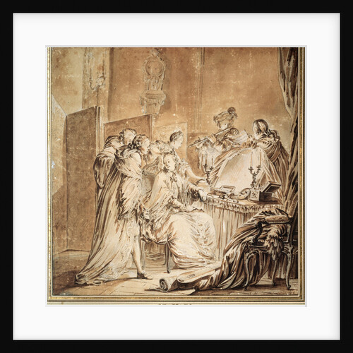 Before the Fancy Dress Ball, 1762. by Jean-Michel Moreau
