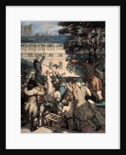 Camille Desmoulins in the Palais Royal Gardens, 1848-1849. by Honoré Daumier