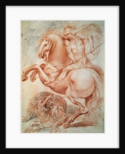 Saint George and the Dragon, 17th century by Giuseppe Cesari