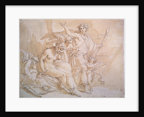 Bacchus and Ariadne, 1780s. by Giuseppe Cades
