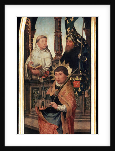 The Annunciation, (Triptych, side panel), 1517. by Jean Bellegambe