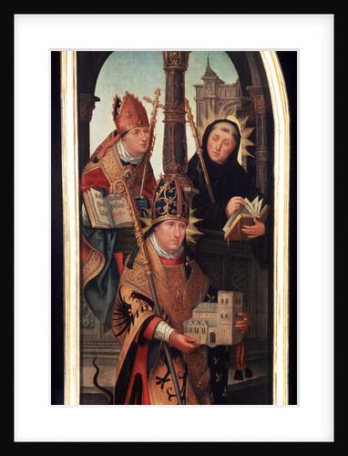 The Annunciation, (Triptych, side panel), 1517. by Jean Bellegambe