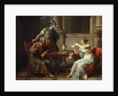 Socrates and Alcibiades at Aspasia, 1801. by Nicolas Andre Monsiau