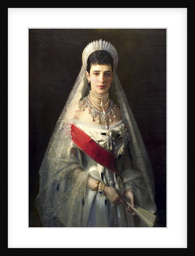 Portrait of Empress Maria Feodorovna, Princess Dagmar of Denmark, by Ivan Kramskoy