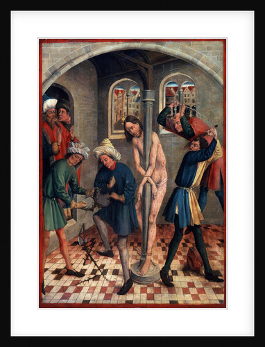 The Flagellation of Christ, before 1457. by Johann Koerbecke