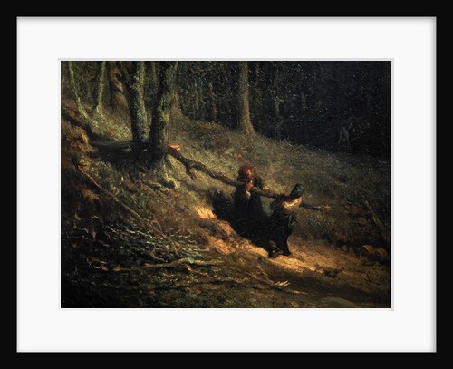 Peasant-Girls with Brushwood (Les Charbonnieres), c1852 by Jean Francois Millet