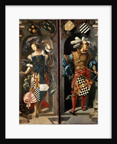 The Healing of Blind Man of Jericho, (side panel), 1531. by Lucas van Leyden