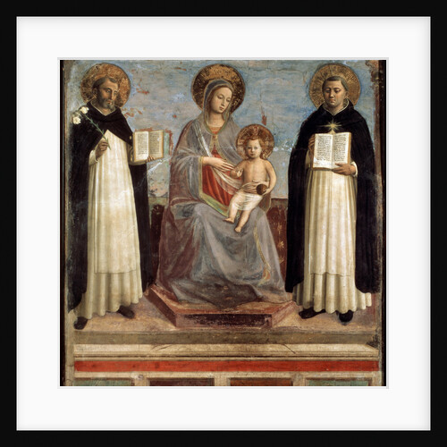 Virgin and Child with Saints Dominicus and Thomas Aquinas, 1424-1430 by Fra Angelico