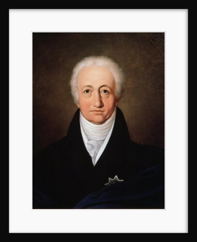 Portrait of the author Johann Wolfgang von Goethe,, 1818. by Ferdinand Jagemann