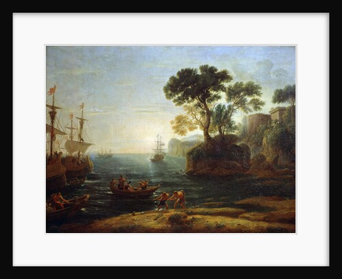 Arrival of Aeneas in Italy. Morning of the Roman Empire, c.1620-1680 by Claude Lorrain