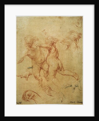 Two flying putti, study, 1740s by Pompeo Batoni