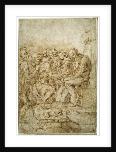 Christ with Symbols of Passions attended by seven Figures, early 16th century by Baccio Bandinelli