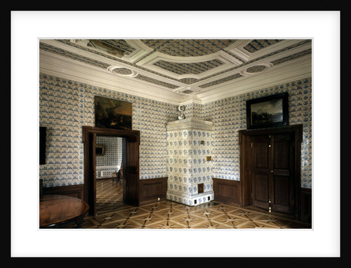 Antechamber of the Menshikov palace in Saint Petersburg, 1710s. by Giovanni Maria Fontana