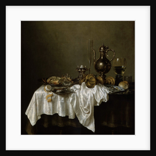 Breakfast with a Lobster, Dutch painting of 17th century by Willem Claesz Heda
