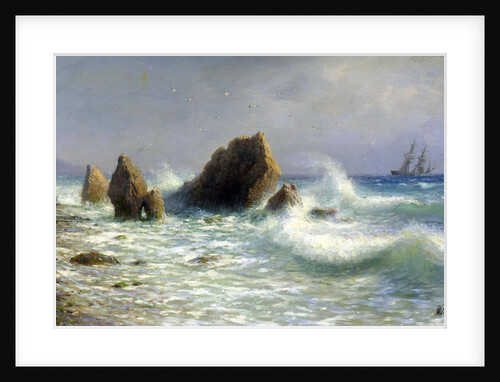 At the Livadia shore, 1895. by Lev Felixovich Lagorio