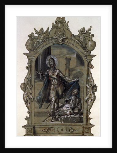 Saint Martin and a Beggar, 1596. by Bartholomeus Spranger