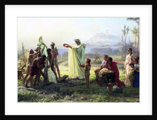 The Consecration of the Herma, 1874. by Fyodor Andreyevich Bronnikov