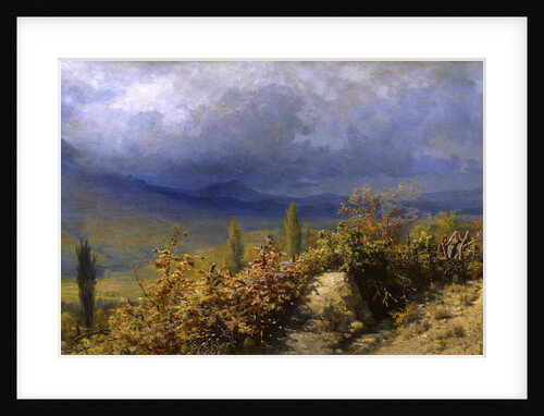 Autumn view of the Crimea, 1884. by Grigori Grigoryevich Myasoedov