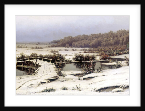 Early Snow, 1883. by Yefim Yefimovich Volkov