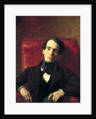 Portrait of the author Alexander Strugovshchikov,, 1840. by Karl Briullov