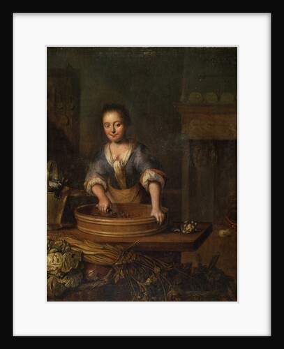 A Cook, Dutch painting of 18th century by Louis de Moni