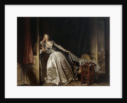 The Stolen Kiss, end 1780s. by Jean-Honore Fragonard