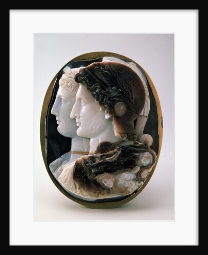 Cameo (The Gonzaga Cameo) with King Ptolemy II of Egypt and his wife Arsinoe I, 3rd century BC by Unknown
