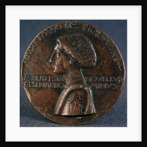 Medail to the glory of Sigismondo Pandolfo Malatesta (Obverse), 1446. by Matteo di Andrea de Pasti