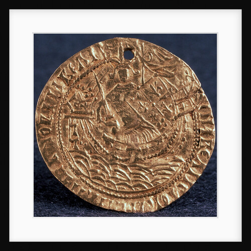 Coin (Korabelnik) of Tsar Ivan III, (Reverse: Ruler on his ship), 1471-1490 by Unknown