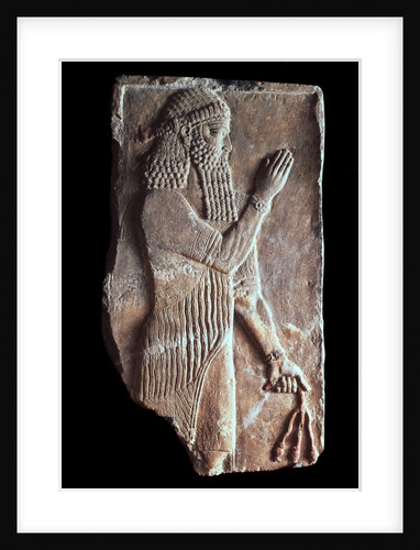 Priest with a branch of pomergranate tree, 722-705 BC by Unknown