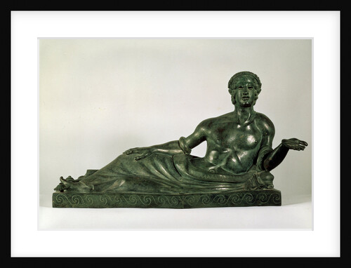 Cinerary Urn in the form of a reclining Youth (Etruria), early 4th century BC by Unknown