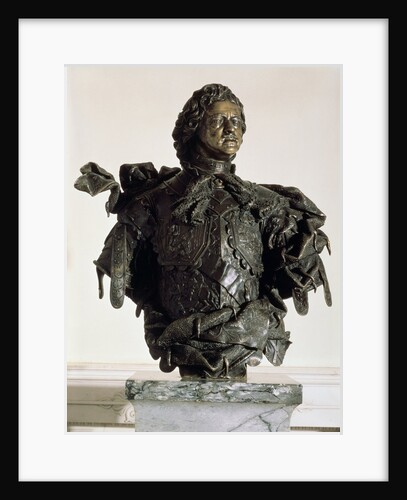Portrait Bust of Emperor Peter the Great, 1723-1730. by Bartolomeo Francesco Rastrelli