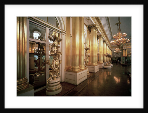 The Heraldic Hall in the Winter Palace, 1839. by Vasily Stasov