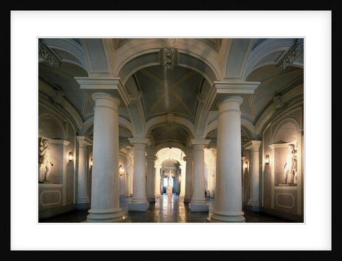 The Entrance hall of the Menshikov Palace in Saint Petersburg, 1716-1720. by Giovanni Maria Fontana