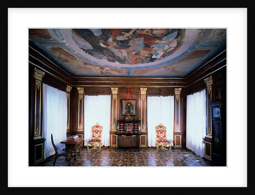 The Walnut Study of the Menshikov Palace in Saint Petersburg, 1710s. by Giovanni Maria Fontana