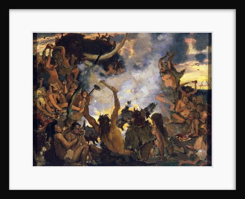 The Stone Age. A Feast, 1883. by Viktor Mihajlovic Vasnecov