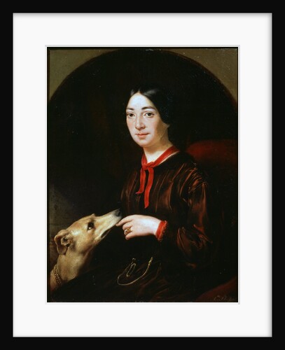 Portrait of the singer and composer Pauline Viardot,, c1853 by Eugene Pluchart